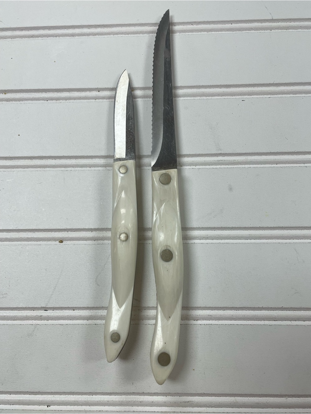 Cutco 1720 KL Paring Knife & 1821 KL Trimmer White